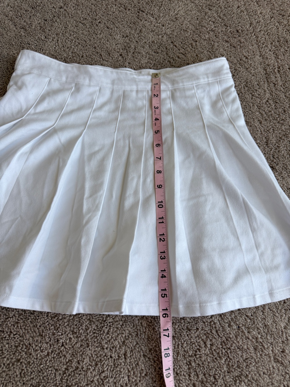 Hollister White Pleated Circle Skater tennis mini Skirt - Picture 6 of 9